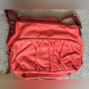 MZ Wallace Vibrant Coral Shoulder Bag